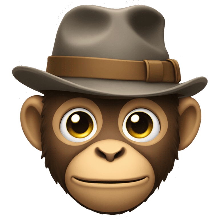 Monkey detective emoji