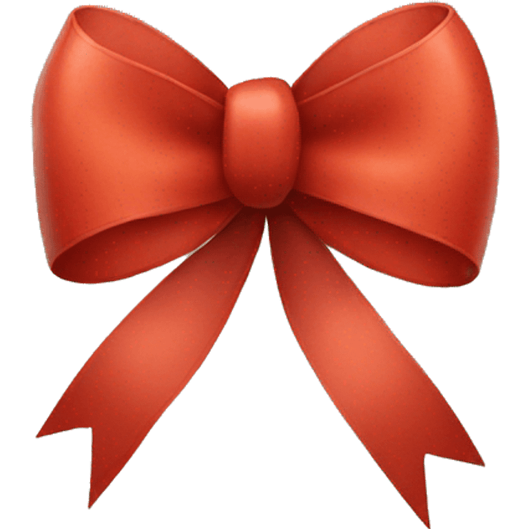 Christmas bow emoji