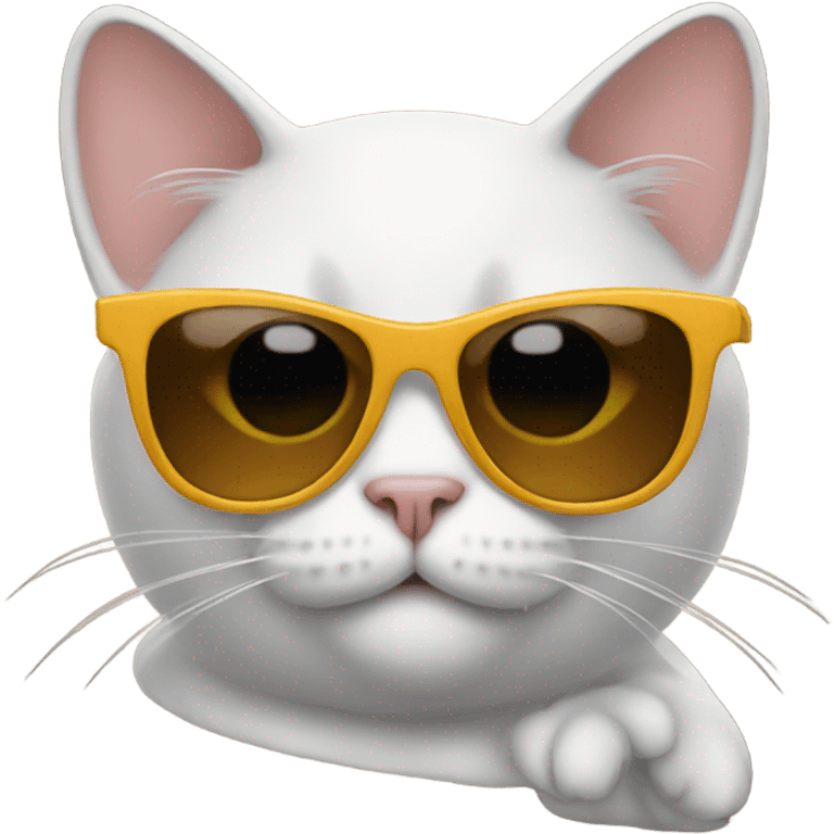 Cat with sunglasses emoji