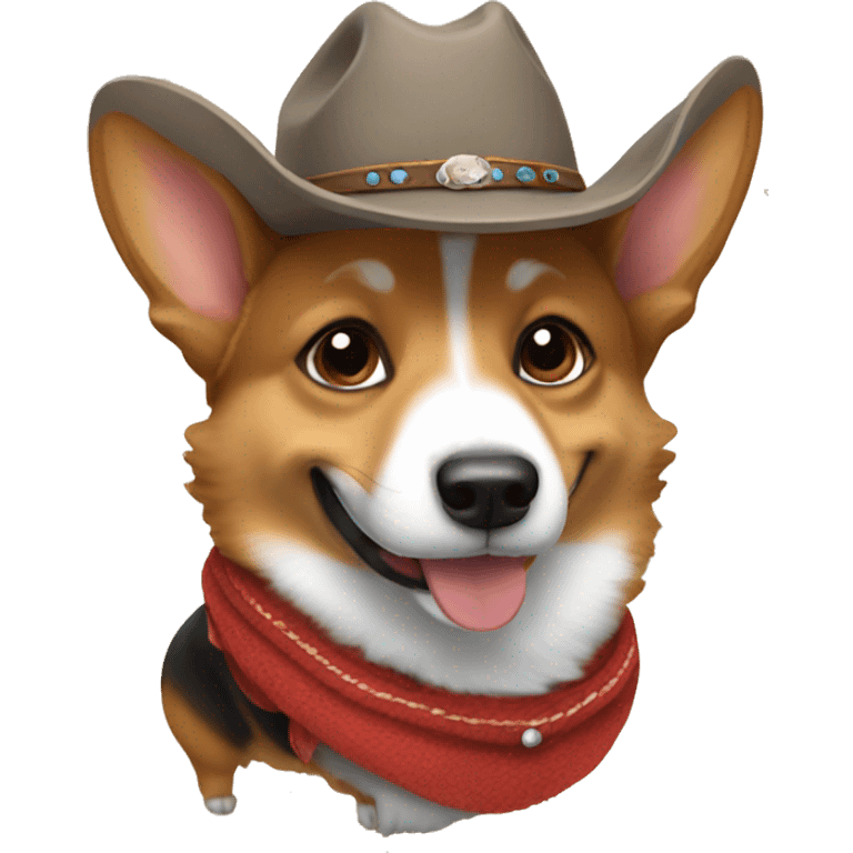 Cowboy corgi emoji