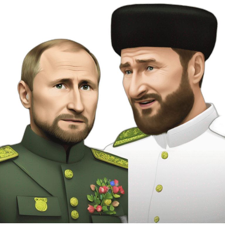 Ramzan kadyrov and putin loves emoji