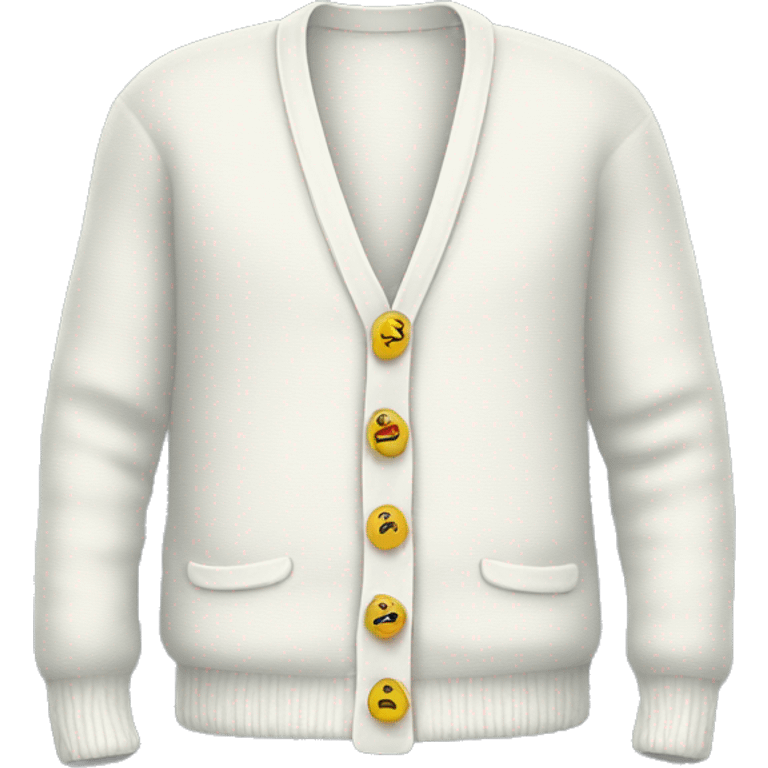 White cardigan emoji