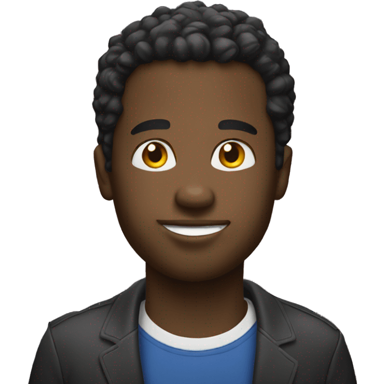 face black man emoji with usa background emoji