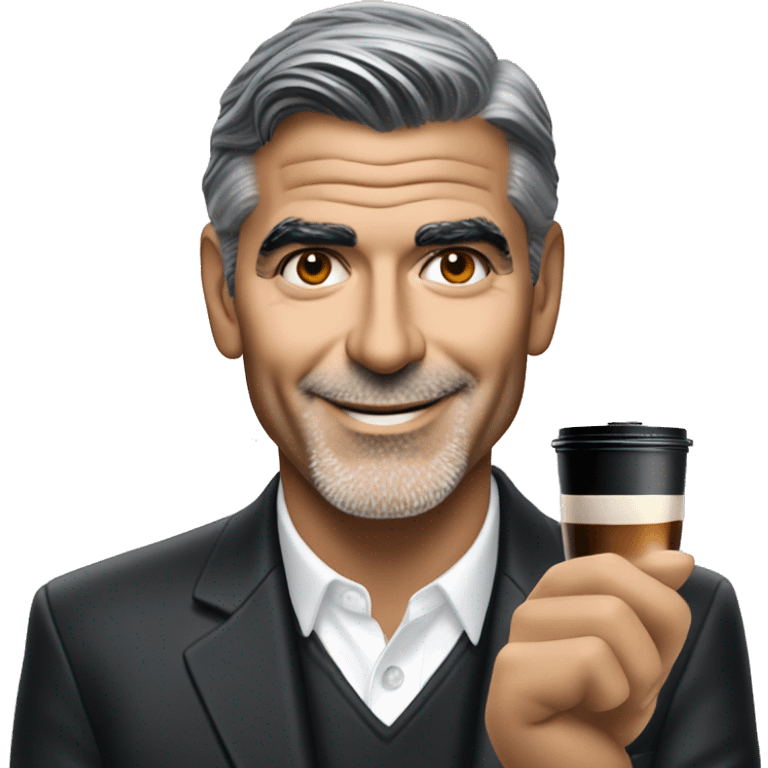 George clooney selling Nespresso Machines emoji