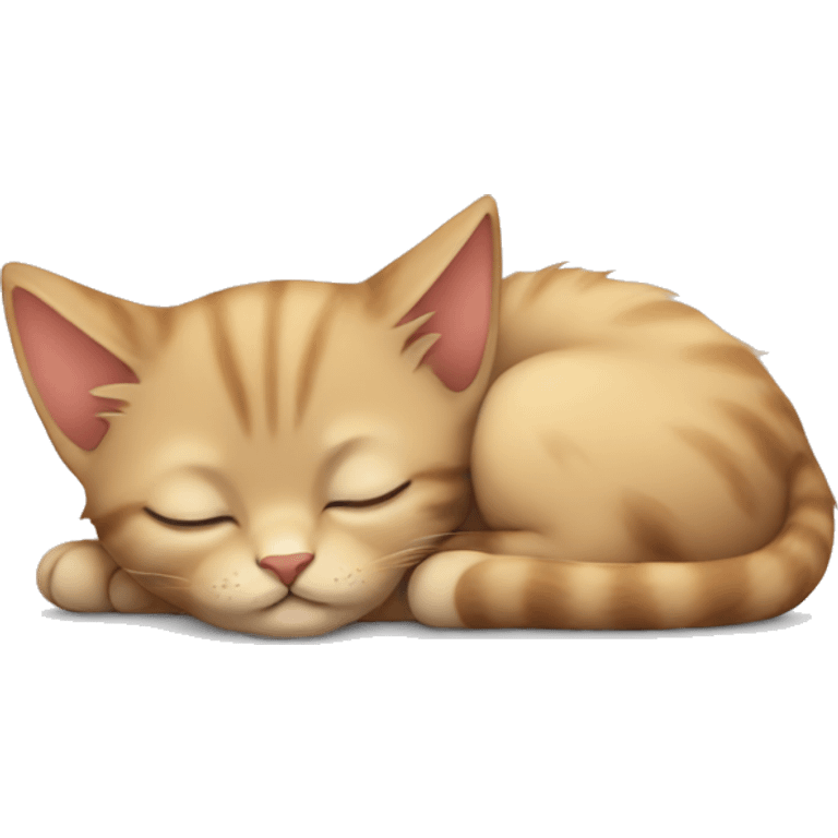 A kitten sleeping in the afternoon  emoji