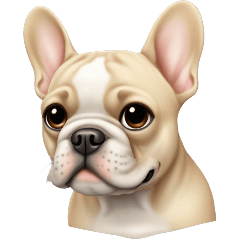 French bulldog beige emoji