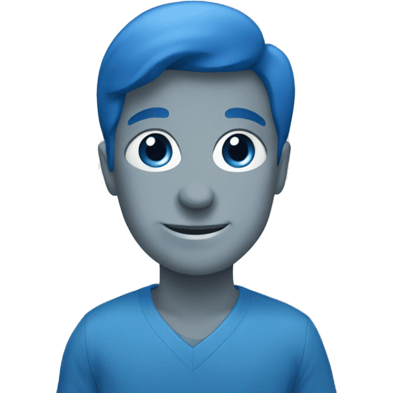 blue up graphic emoji