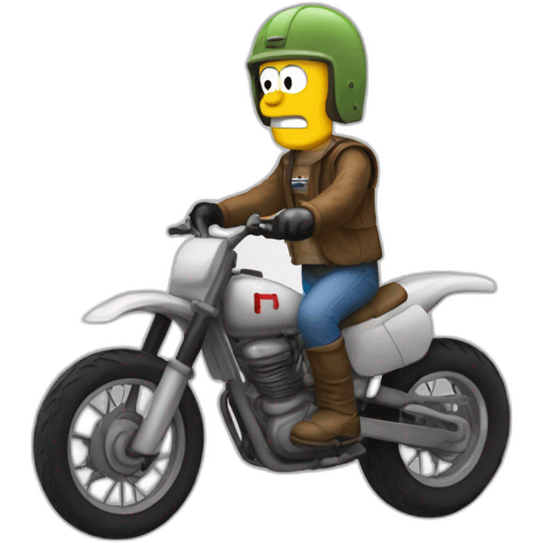 Homero dirt biker emoji