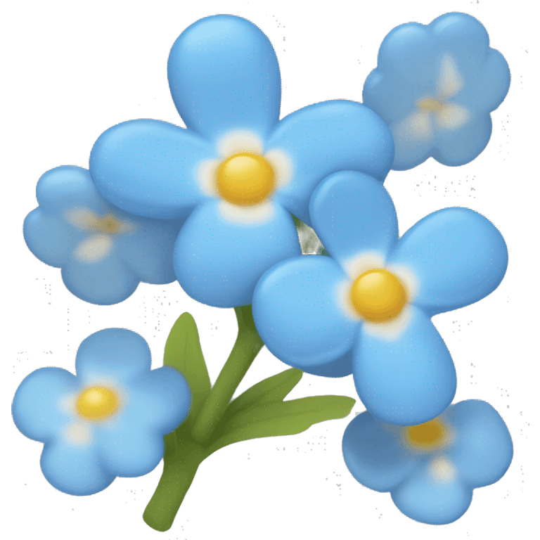 forget-me-not flower emoji