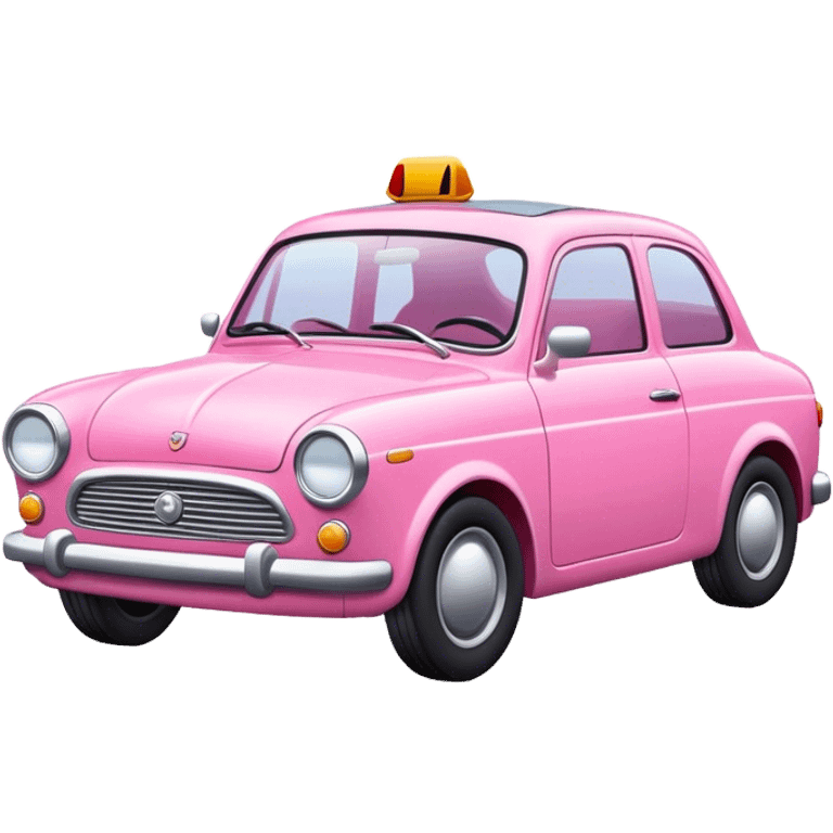 Voiture rose emoji