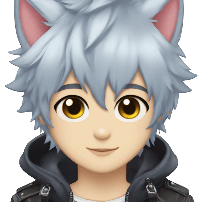 Cute Edgy Attractive Gorgeous Kawaii Anime Punk Catboy emoji