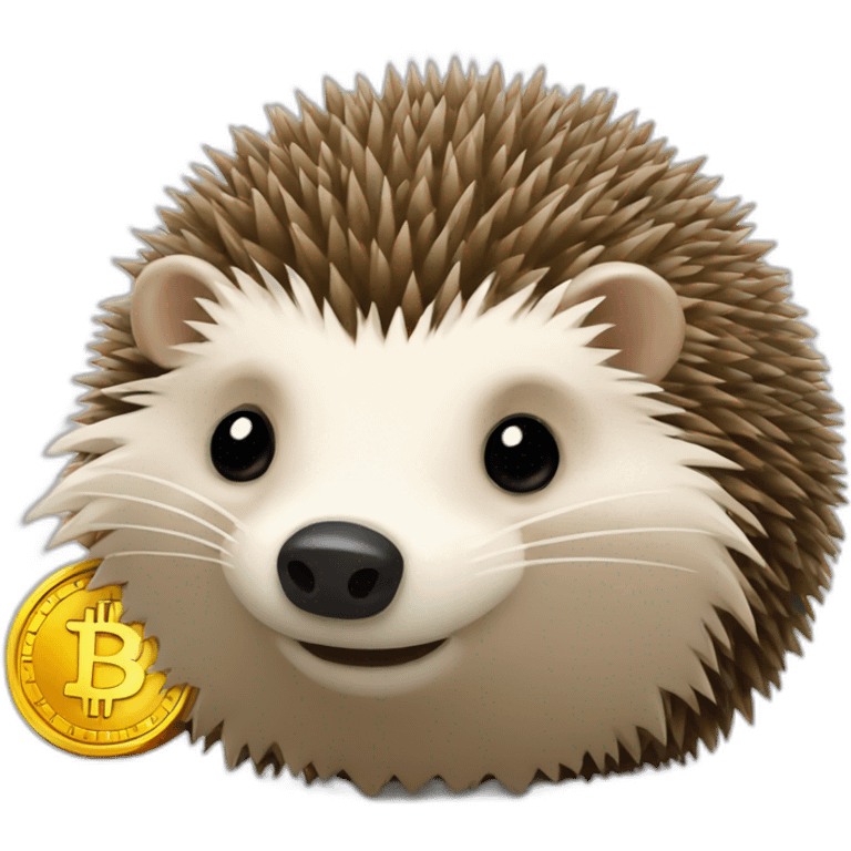 hedgehog sold bitcoin emoji