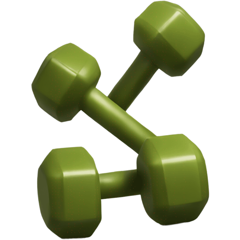 olive dumbbells emoji