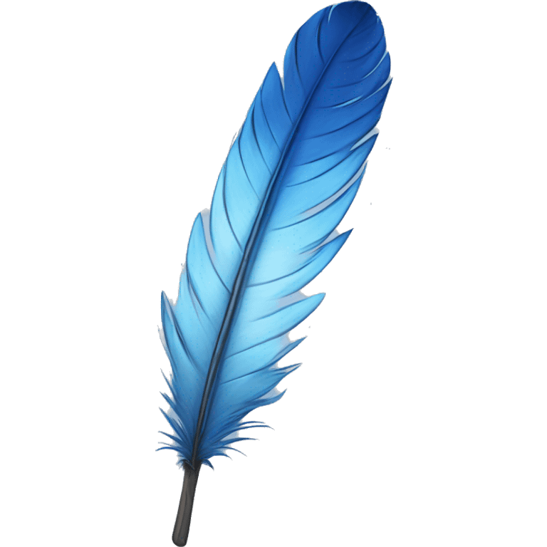 Blue jay feather emoji