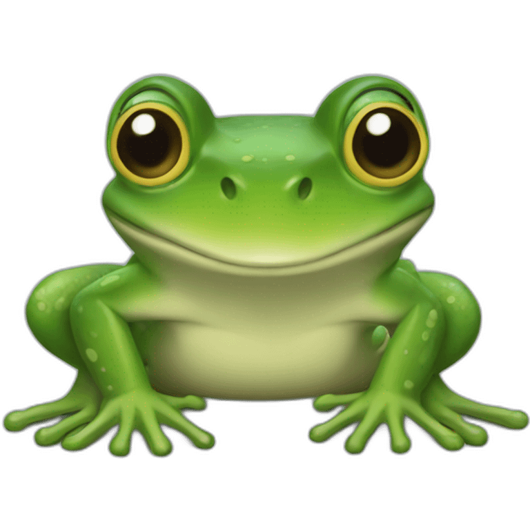 Une grenouille rapide emoji