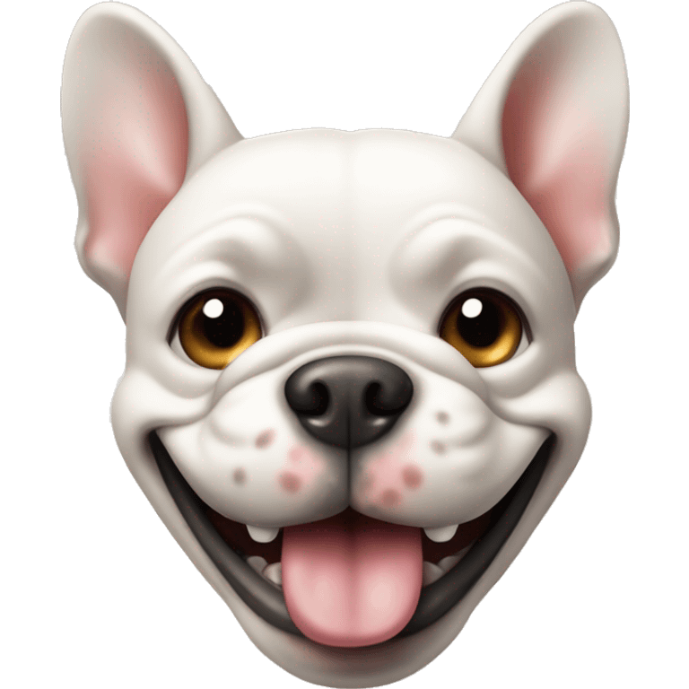 french bull dog smiling emoji