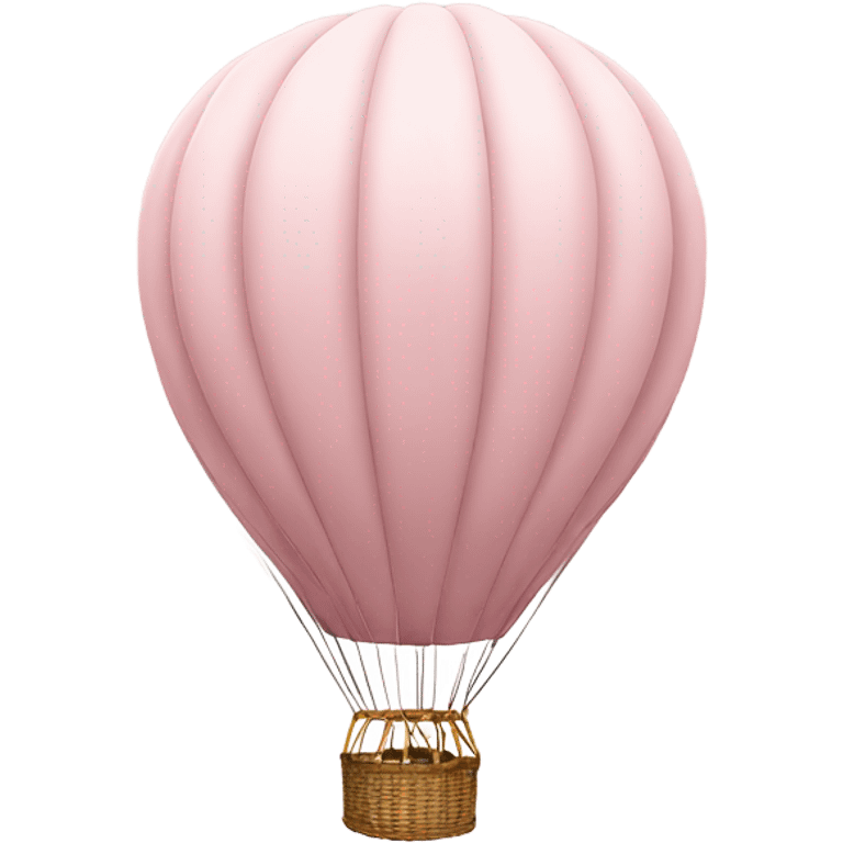 Pale pink hot air balloon  emoji