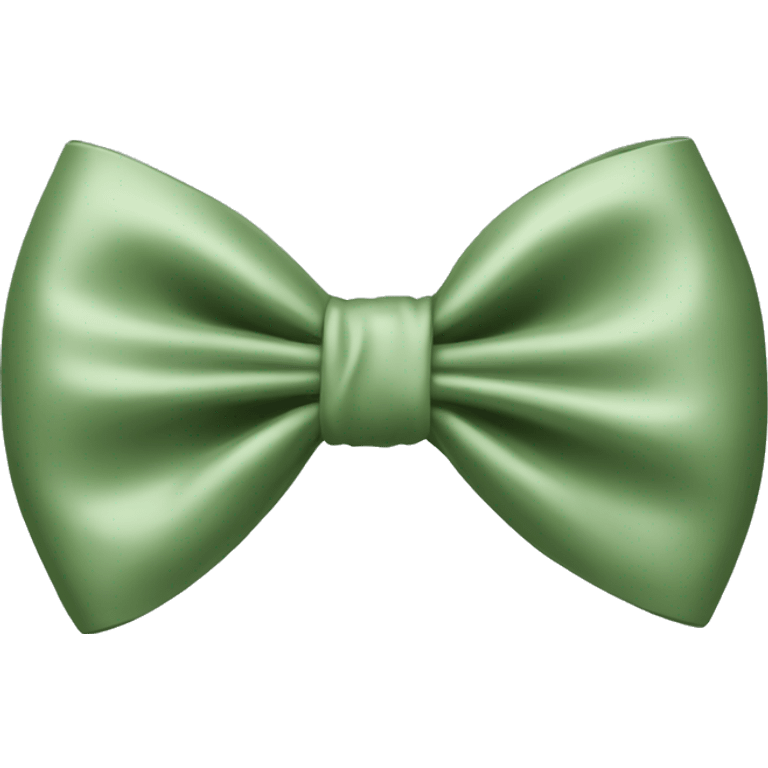 Sage green bow emoji