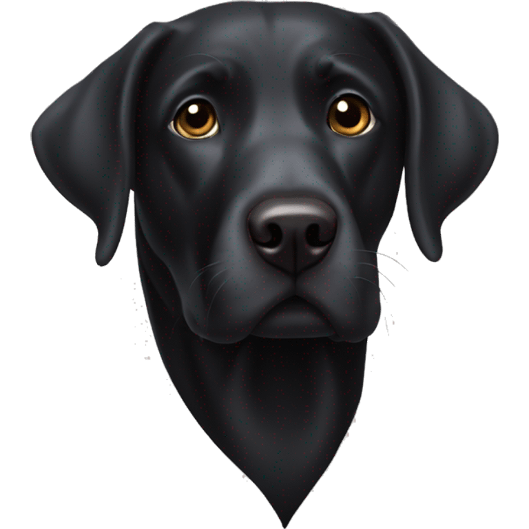 Black labrador Retriever  emoji