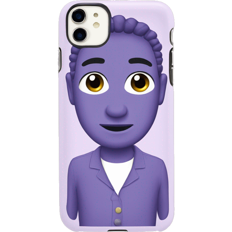 lavender cell phone case emoji