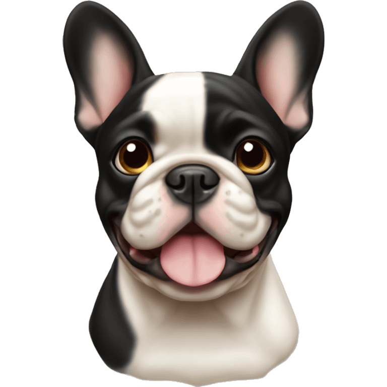 French bulldog black tan  emoji