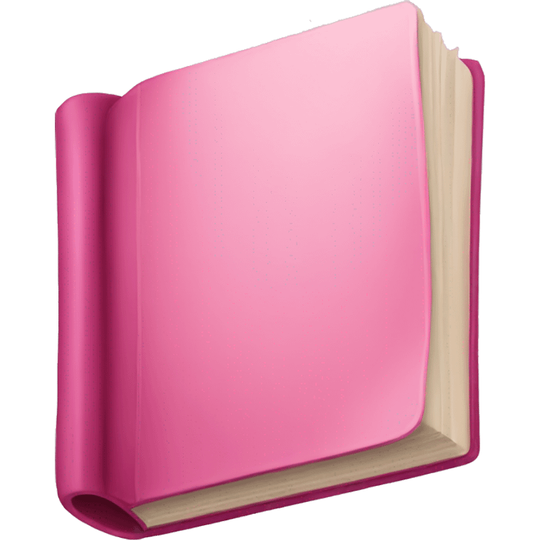 Pink book emoji