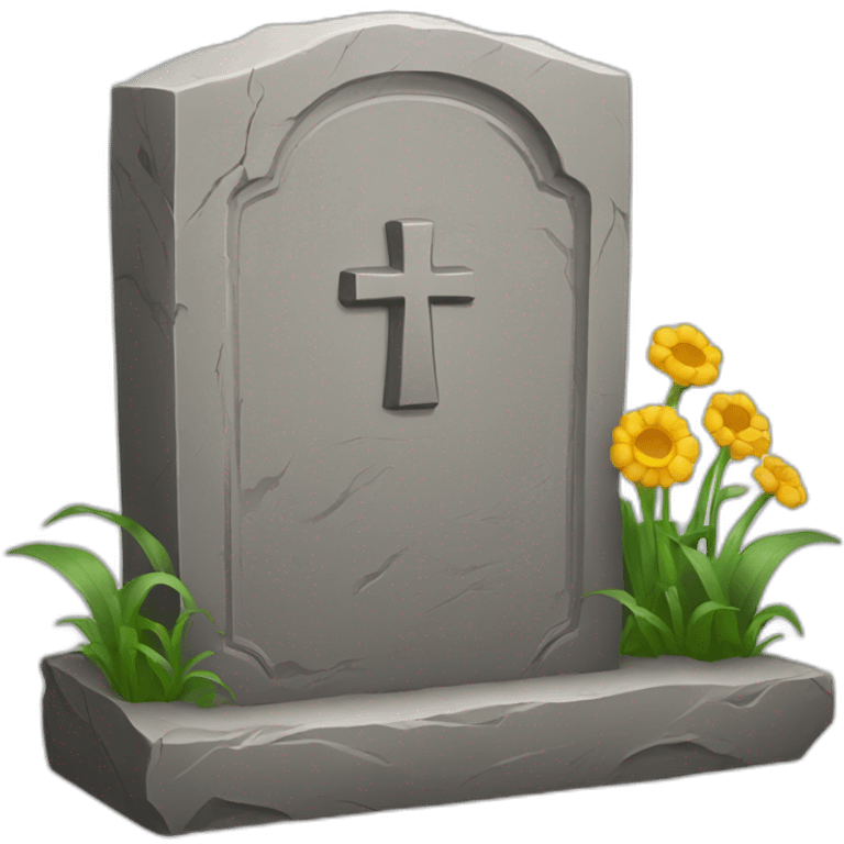 grave stone emoji