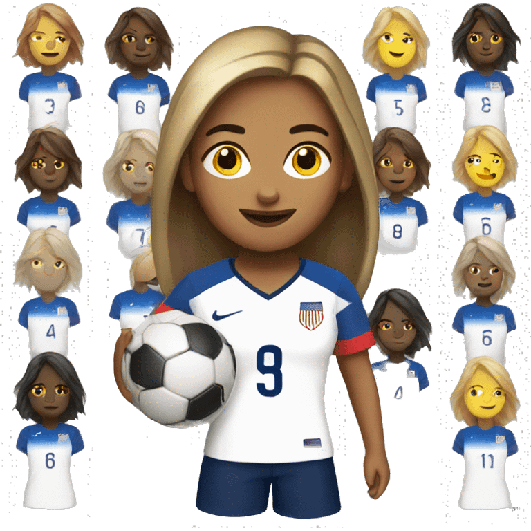 USA woman soccer emoji