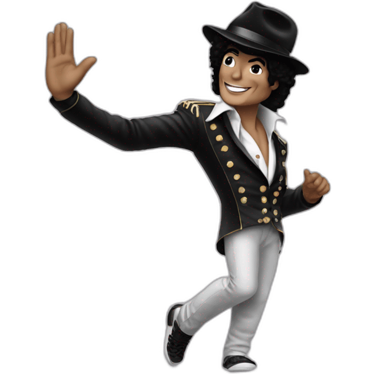 Michael Jackson waving emoji