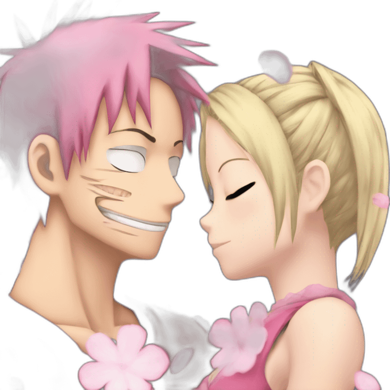 Sakura haruno kiss luffy emoji