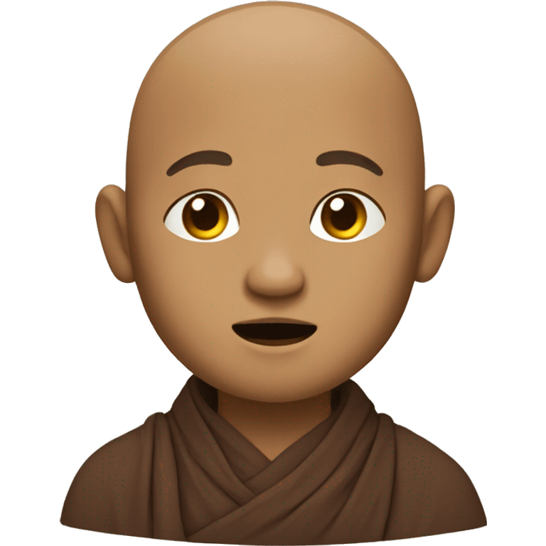 a monk chanting emoji