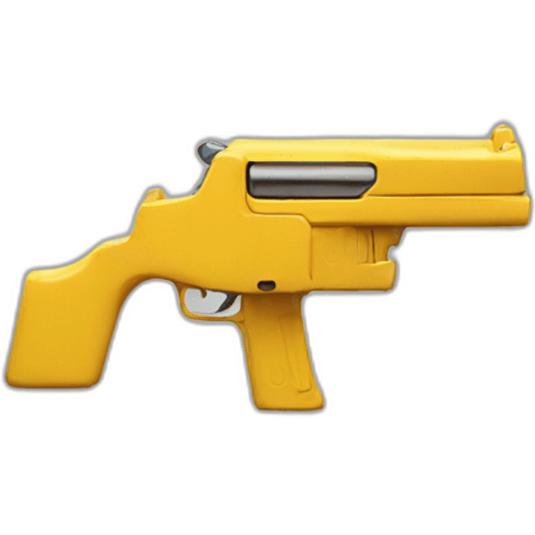 Chicken yellow gun emoji