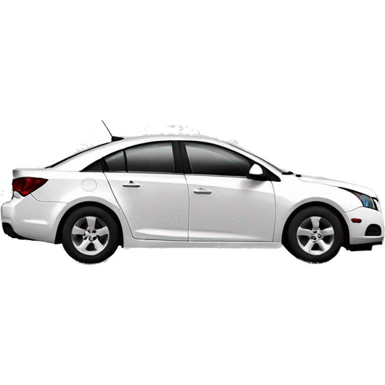 White Chevy Cruze simple emoji