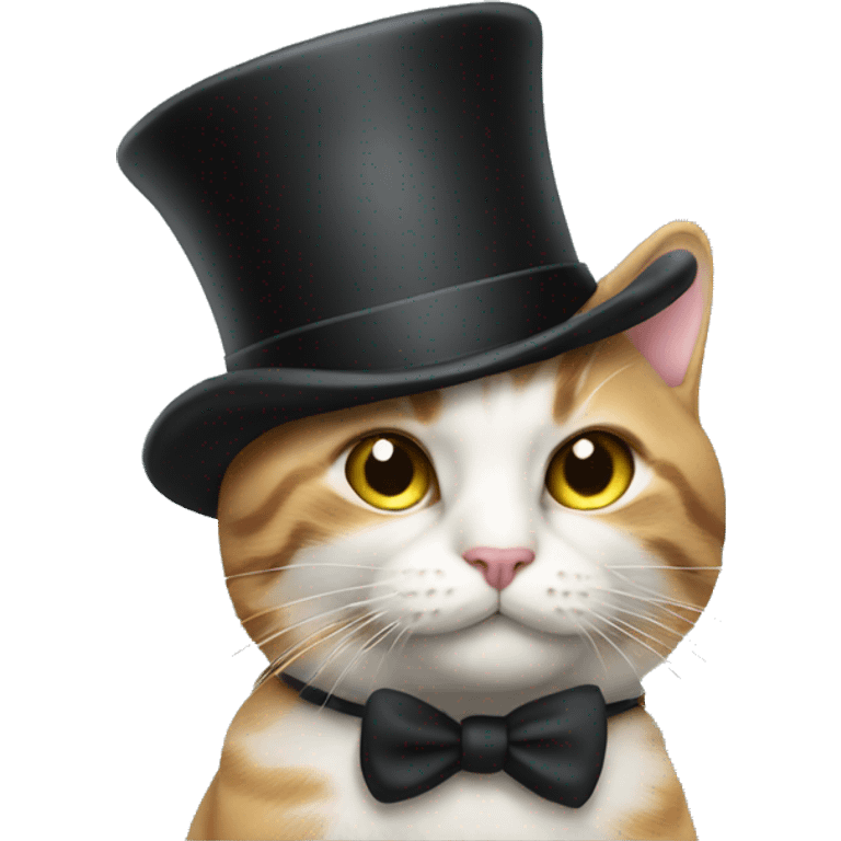 Cat with top hat emoji