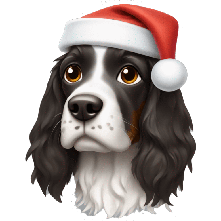 Tri color springer santa hat emoji