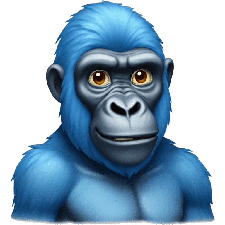 blue gorilla emoji