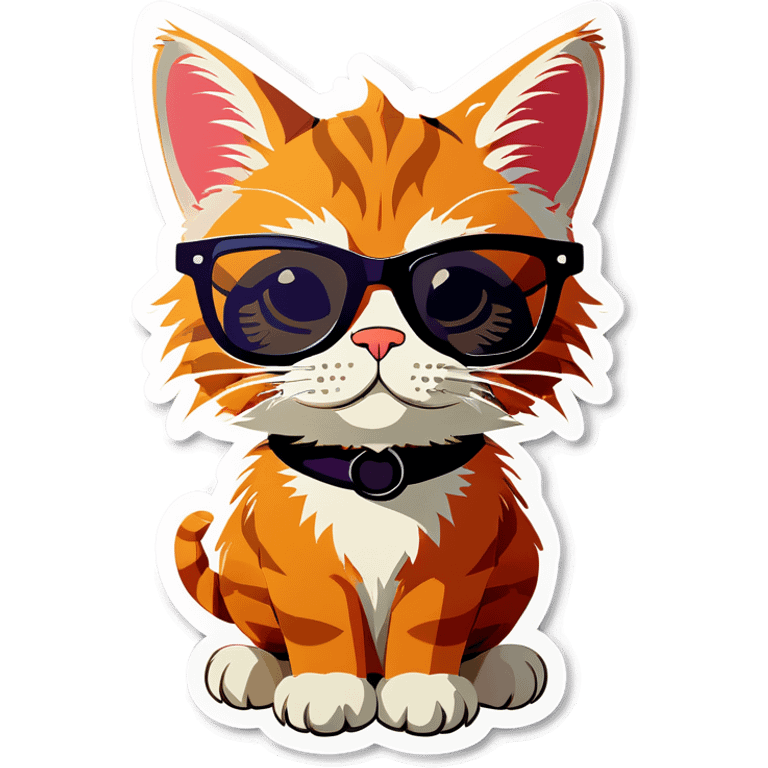 Cat with sunglasses emoji