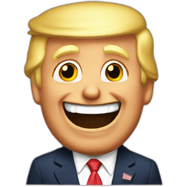 Trump-laughs emoji