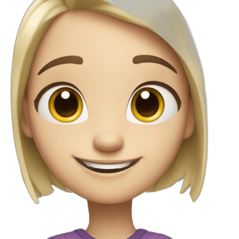 character Joy from cartoon "Inside Out" emoji