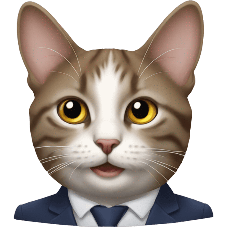 macron carresse un chat emoji