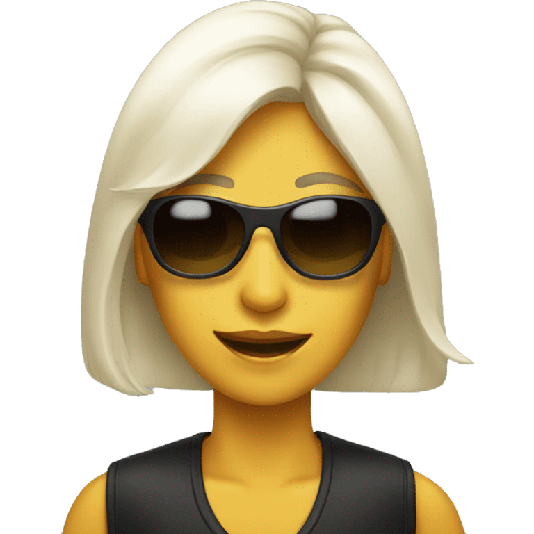 lady with sunglasses  emoji