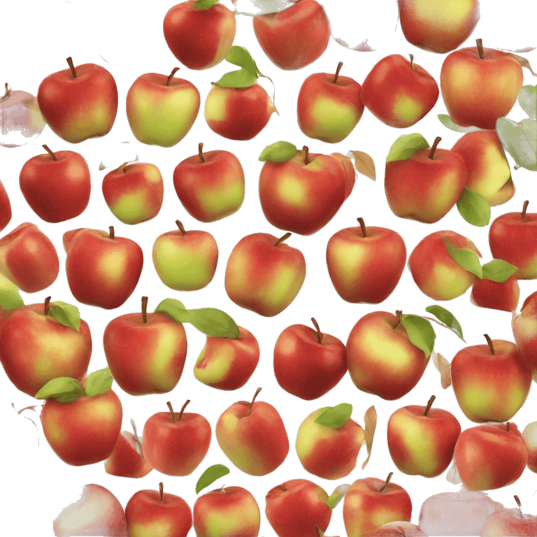 Hot apple emoji