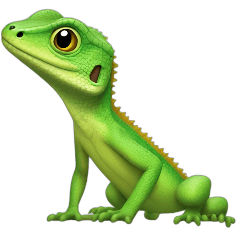 Caméléon lézard emoji