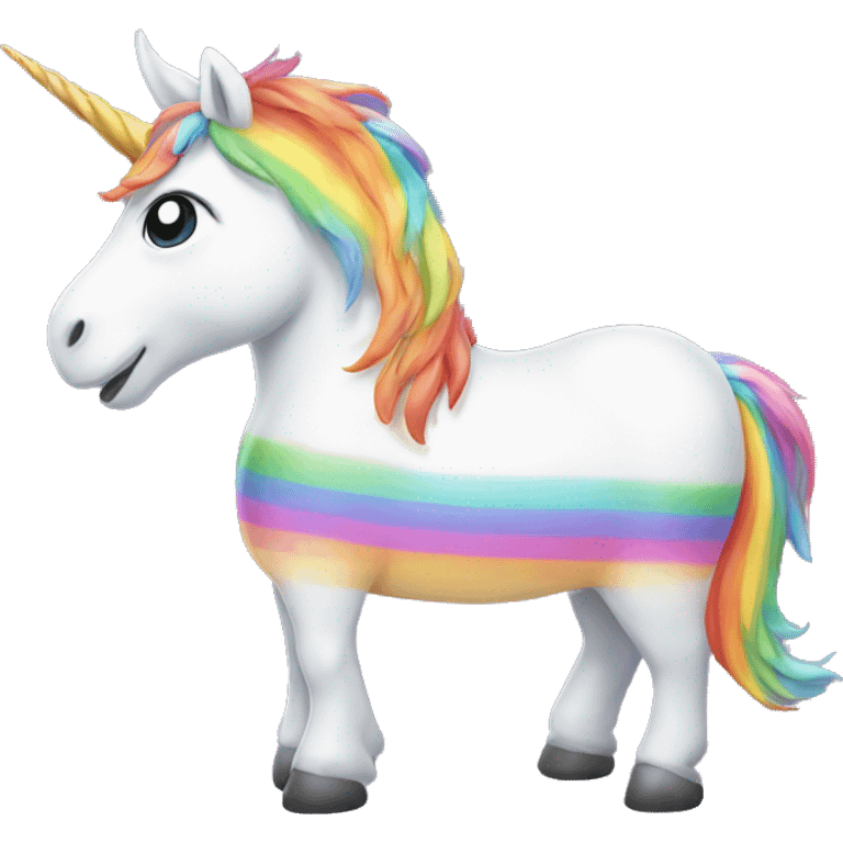 Unicorn with rainbow  emoji