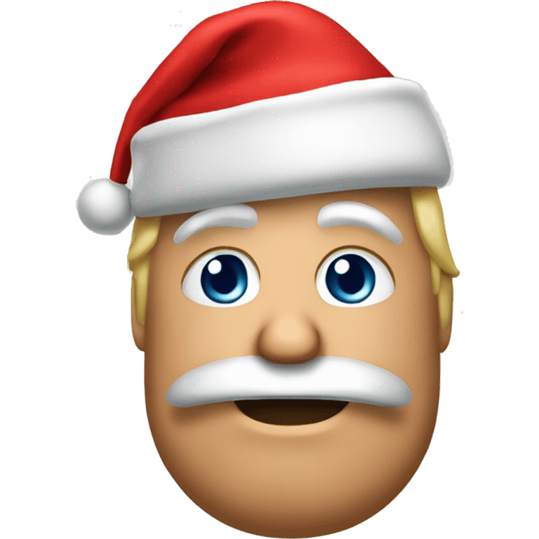 Donald Trump with santa hat emoji