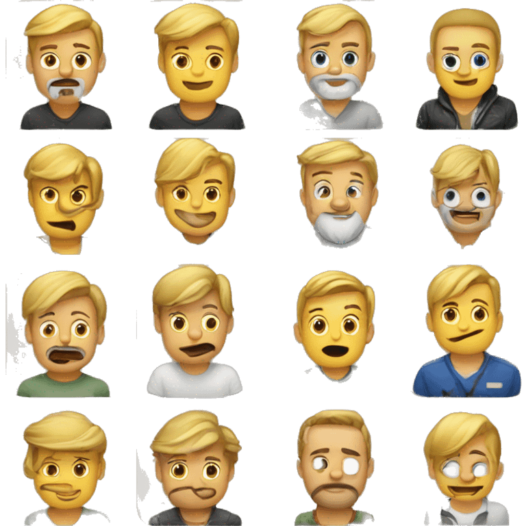 Emoji zděsený a okusující si nechty  emoji