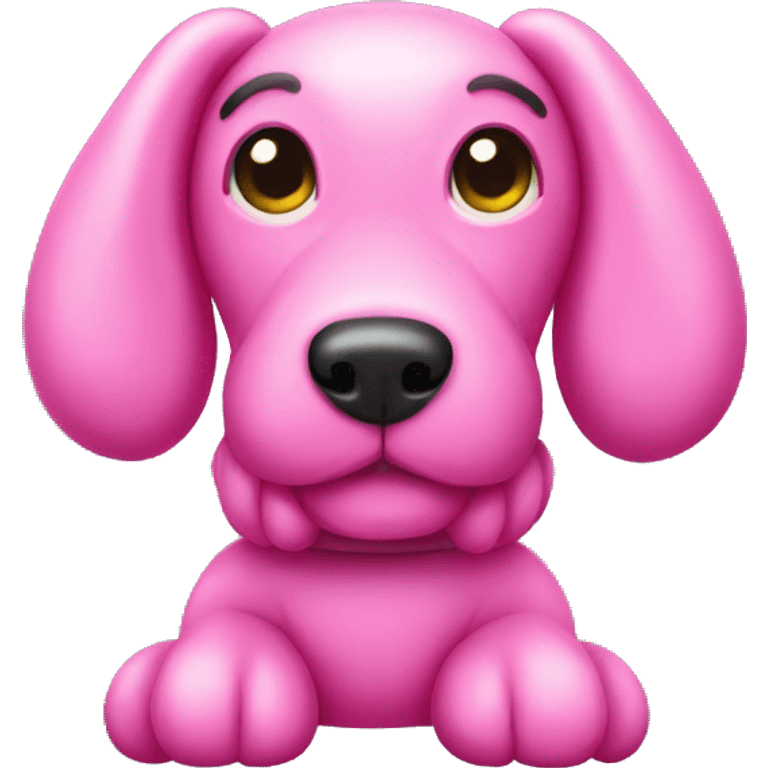 Pink balloon dog emoji