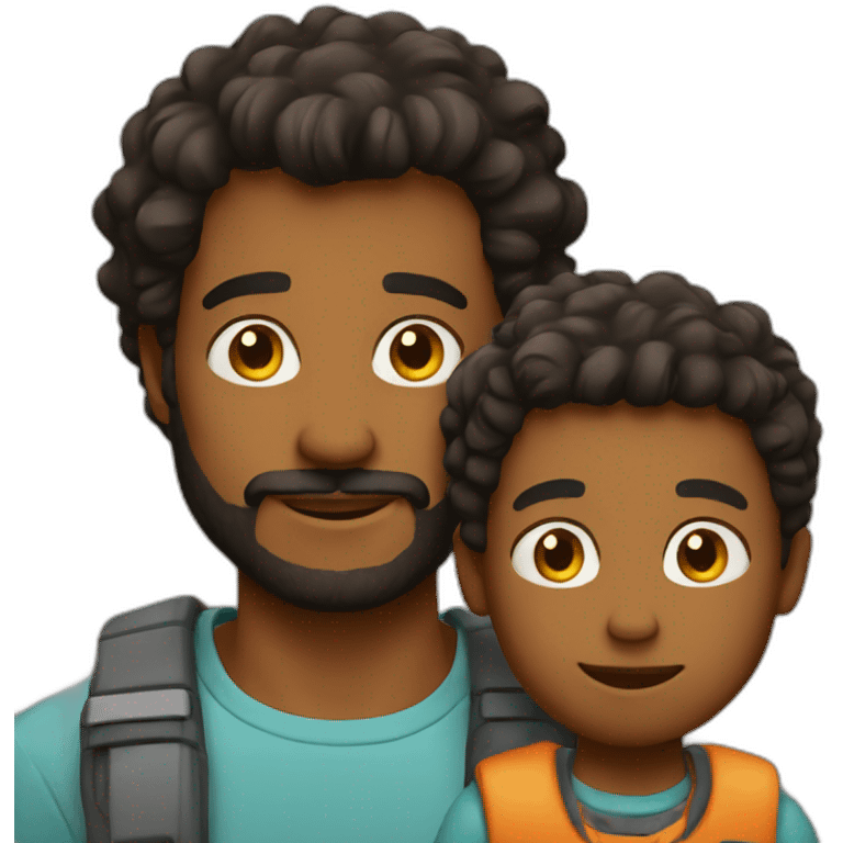 father and son emoji