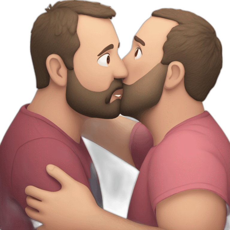 tom segura kissing bert kreischer emoji