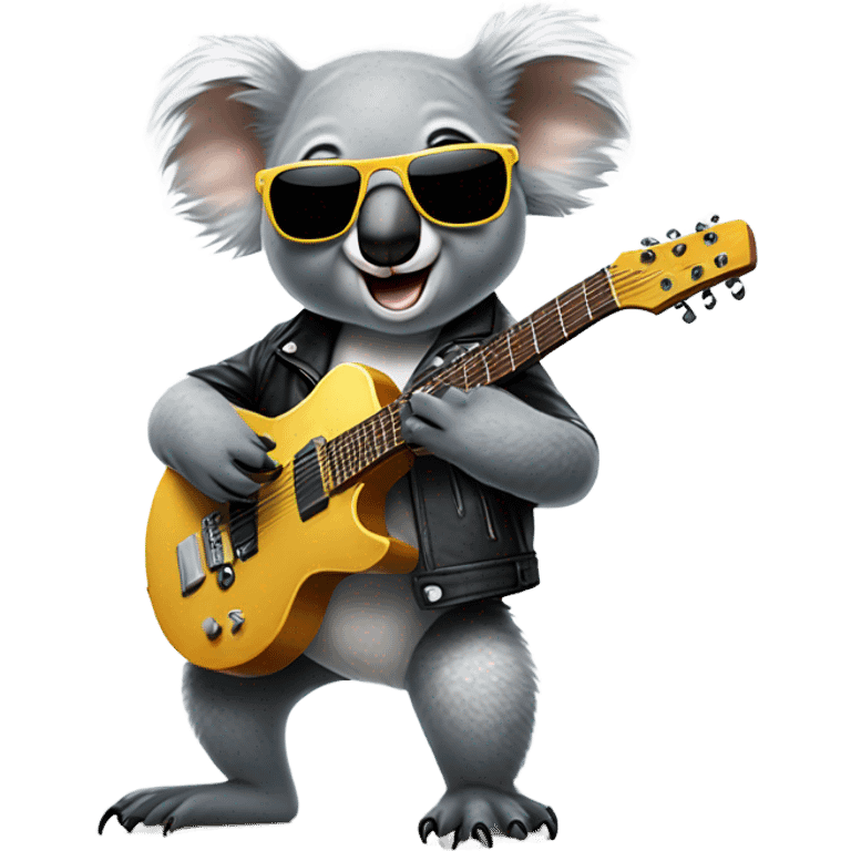 Rocker koala emoji